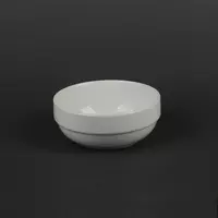 Салатник (салатница) круглая в оправе белая для HoReCa 6"/140мм