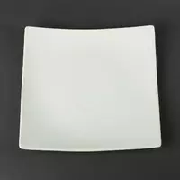 Тарелка обеденная квадратная белая фарфор для HoReCa 290х290 мм