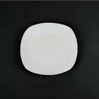 Тарелка квадратная белая фарфор для HoReCa  205х205 мм.